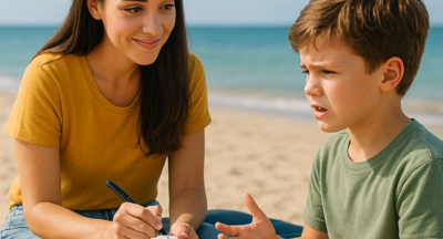 Verano: el mejor momento para cuidar lo que más importa… el bienestar emocional y el lenguaje de tus peques ☀️🧠👧🗣️