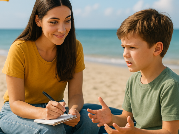 Verano: el mejor momento para cuidar lo que más importa… el bienestar emocional y el lenguaje de tus peques ☀️🧠👧🗣️